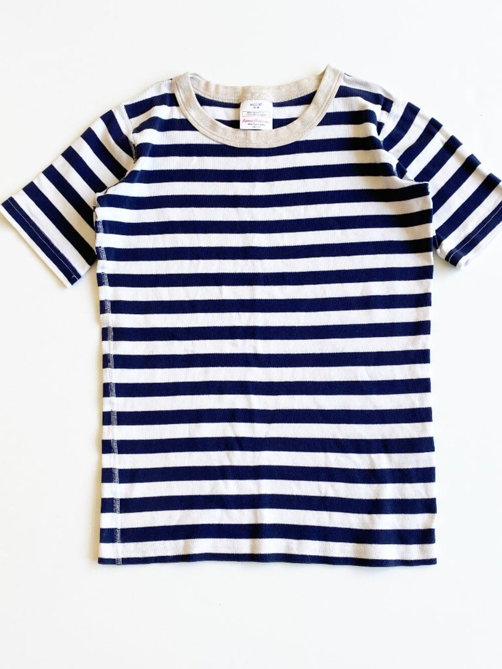Hanna Andersson Kids Striped Short John Pajama Top Organic Cotton Size 14 160